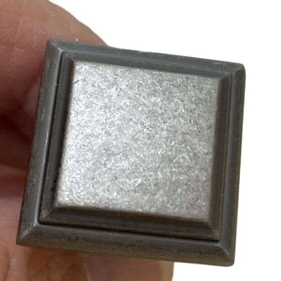 Amerock Manor 1" Weathered Nickel Square Drawer Door Pull Knob Lot of 11 NEW - Picture 4 of 7
